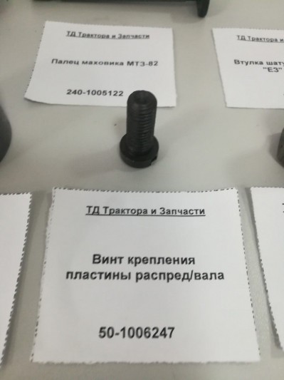 Винт крепления пластины распред/вала